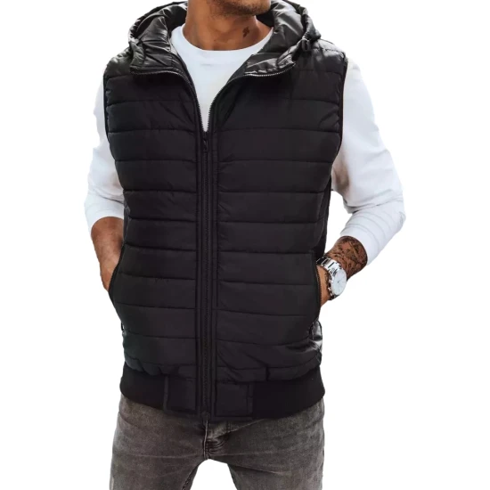 Vyriška juoda liemenė su gobtuvu David TX4235