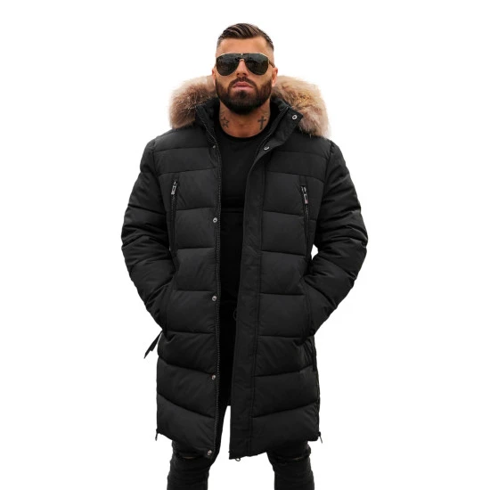 Vyriška juodos spalvos žieminė striukė Fred JS/25M9803/392