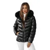 Juoda blizgi moteriška striukė Alexa JS/5M3138/392AZ