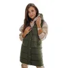 Noelin khaki värvi kapuutsiga vest TY3132