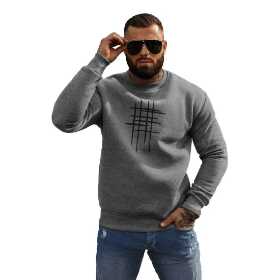Ciemnoszary sweter Ethan JS/8B1361/5