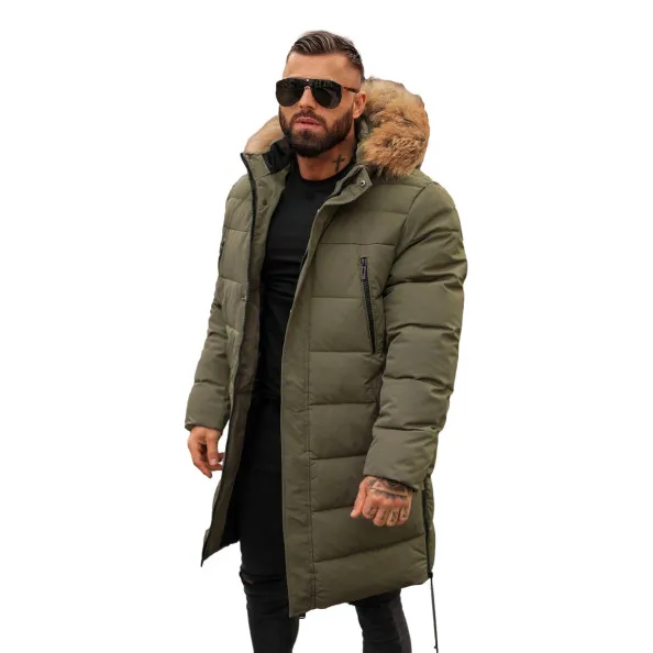 Vyriška chaki spalvos žieminė striukė Fred JS/25M9803/136