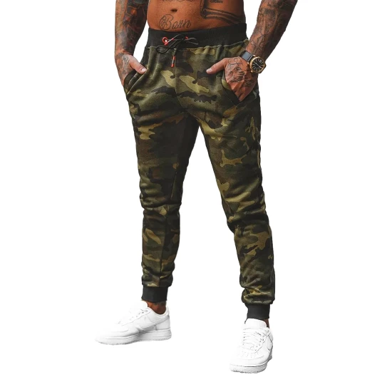 Vyriškos chaki kamufliažinės laisvalaikio kelnės Sigur JS/KZ15