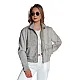 Pilka moteriška oversize bomber striukė Milina