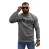 Meeste hall kapuutsiga kampsun New York JS/8B1362/5
