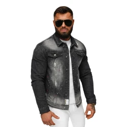 Juoda džinsinė striukė Onil