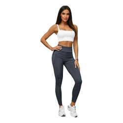 Moteriškos pilkos spalvos kelnės Fit