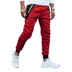 Vyriškos raudonos spalvos laisvalaikio kelnės Klorun