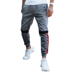 Vyriškos pilkos laisvalaikio kelnės Edma