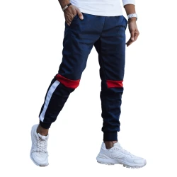 Vyriškos tamsiai mėlynos laisvalaikio kelnės Edma