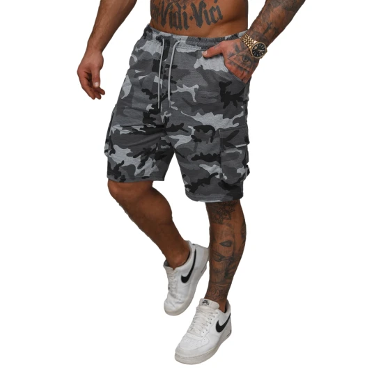 Vyriški pilki kamufliažiniai šortai  Army Šortai | Bridžai
