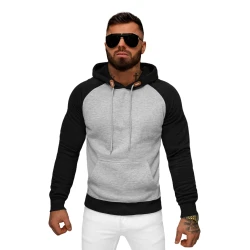 Vyriškas pilkas džemperis su gobtuvu Aiden