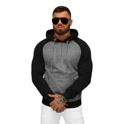 Vyriškas tamsiai pilkas džemperis su gobtuvu Aiden