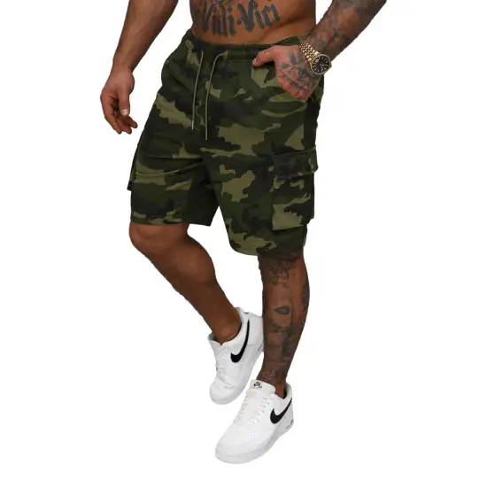 Vyriški žali kamufliažiniai šortai  Army JS/8K282/29