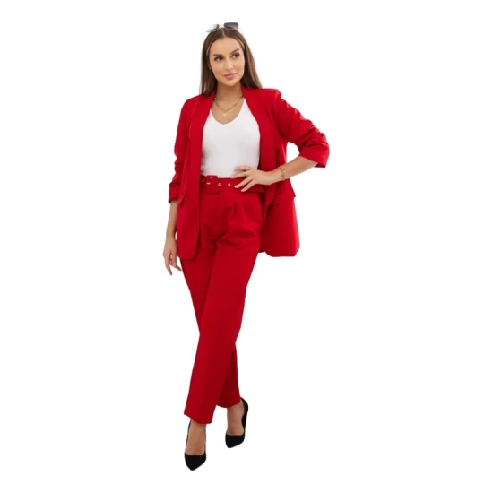 Elegantiškas moteriškas raudonos spalvos komplektas Silva Moteriški komplektai