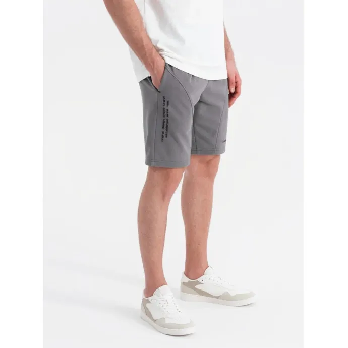 Miesten harmaat shortsit Sport V3 OM-SRSK-0138