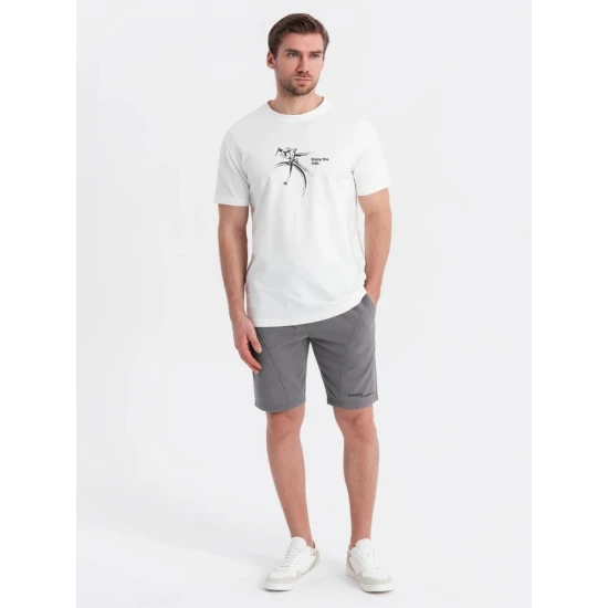 Vyriški pilkos spalvos šortai Sport Šortai | Bridžai