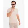 Vyriški rusvi polo marškinėliai Azir V2 OM-POSS-0143
