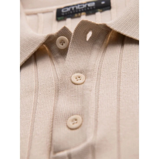 Vyriški rusvi polo marškinėliai Azir Marškinėliai