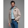 Men's brown jacket Munt V3 OM-JANP-0160
