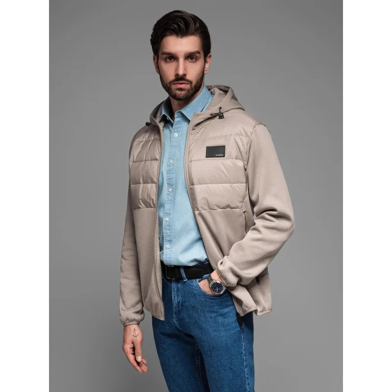 Men's brown jacket Munt V3 OM-JANP-0160