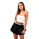 Pleated skirt-shorts in black Arnita 32104