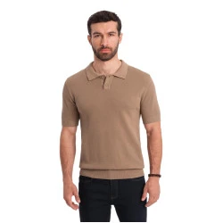 Vyriški rudos spalvos polo marškinėliai Swing