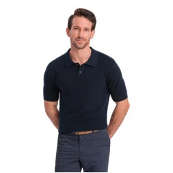 Vyriški tamsiai mėlynos spalvos polo marškinėliai Swing