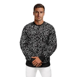 Vyriškas juodas džemperis Adon