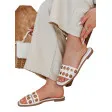 Women's white slippers Stelsan