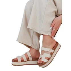 Moteriškos rusvos spalvos šlepetės Flip