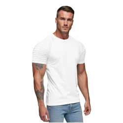 Balti vyriški marškinėliai Rezer