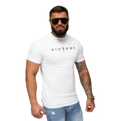 Vyrški balti marškinėliai Victory