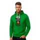 Vyriškas žalias džemperis su gobtuvu Kaukolė su užrašu PK4011