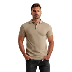 Vyriški rudi polo marškinėliai Casual