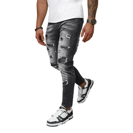 Vyriški juodi džinsai Monte NB/MP0152N