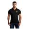 Men's black polo shirt Heart