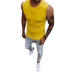 Vyriški geltonos spalvos marškinėliai Lock