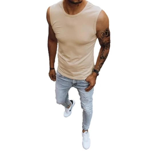 Vyriški rusvos spalvos marškinėliai Lock RX4918