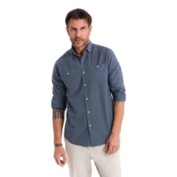 Vyriški mėlynos spalvos marškiniai Arlas