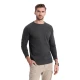 Vyriška tamsiai pilki marškinėliai ilgomis rankovėmis Doug V5 OM-LSCL-0109
