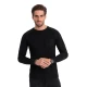 Vyriška juodi marškinėliai ilgomis rankovėmis Doug V4 OM-LSCL-0109