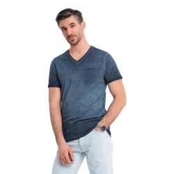 Vyriški tamsiai mėlynos spalvos marškinėliai Montel
