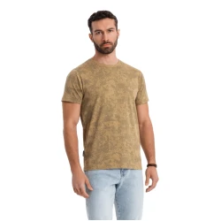 Vyriški rusvos spalvos marškinėliai Bracon