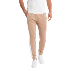 Vyriškos rusvos spalvos laisvalaikio kelnės Adelf