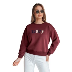 Moteriškas bordinis džemperis Trusty