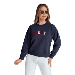 Moteriškas tamsiai mėlynas džemperis Trusty