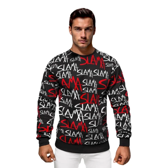 Vyriškas juodos spalvos džemperis Slama JS/8B1190/3