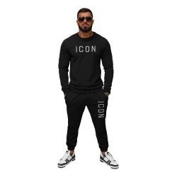 Vyriškas juodas džemperis Icon