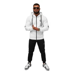 Vyriškas baltas sportinio kostiumo komplektas Lion